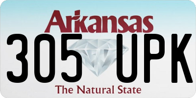 AR license plate 305UPK