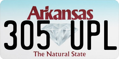 AR license plate 305UPL