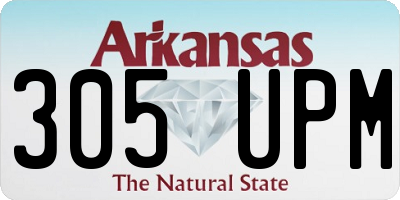 AR license plate 305UPM