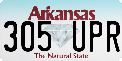 AR license plate 305UPR