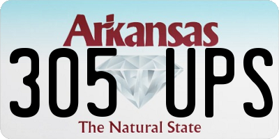 AR license plate 305UPS