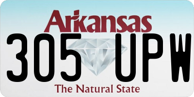 AR license plate 305UPW