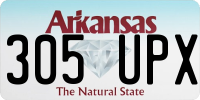 AR license plate 305UPX