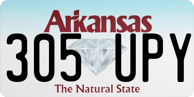 AR license plate 305UPY