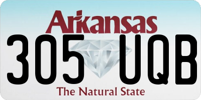 AR license plate 305UQB
