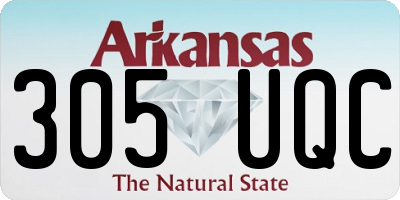 AR license plate 305UQC