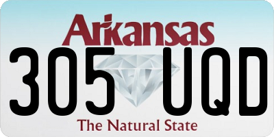AR license plate 305UQD