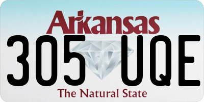 AR license plate 305UQE