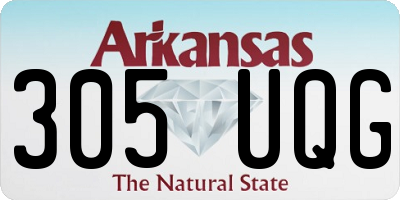 AR license plate 305UQG