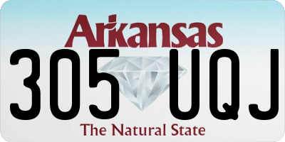 AR license plate 305UQJ