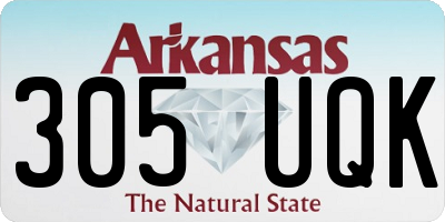 AR license plate 305UQK
