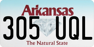 AR license plate 305UQL