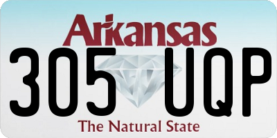 AR license plate 305UQP
