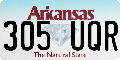 AR license plate 305UQR