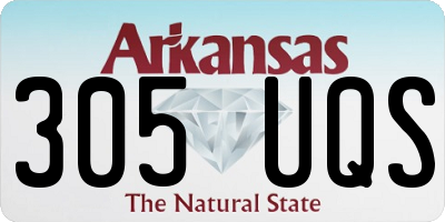 AR license plate 305UQS