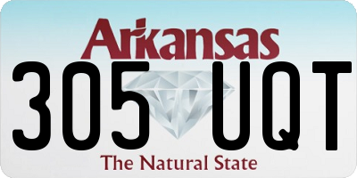AR license plate 305UQT