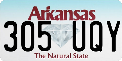 AR license plate 305UQY