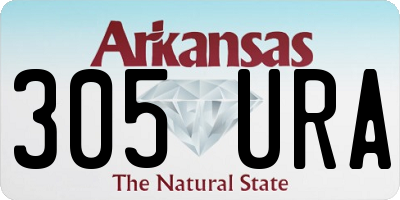 AR license plate 305URA