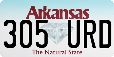 AR license plate 305URD