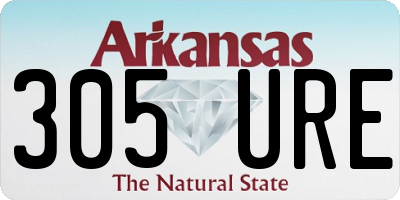 AR license plate 305URE