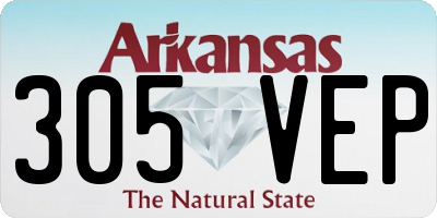 AR license plate 305VEP