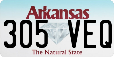 AR license plate 305VEQ