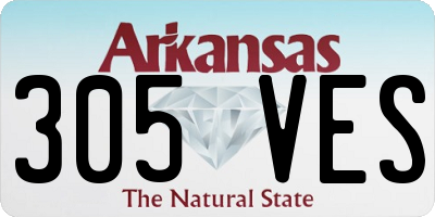 AR license plate 305VES