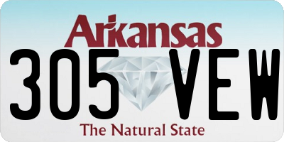 AR license plate 305VEW