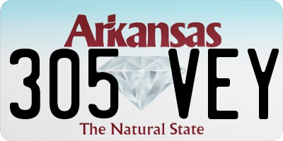 AR license plate 305VEY