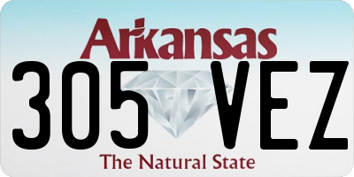 AR license plate 305VEZ