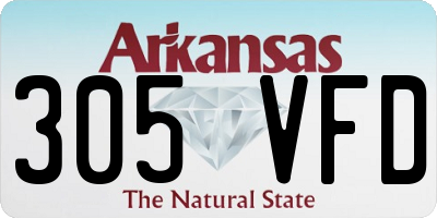 AR license plate 305VFD