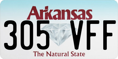 AR license plate 305VFF