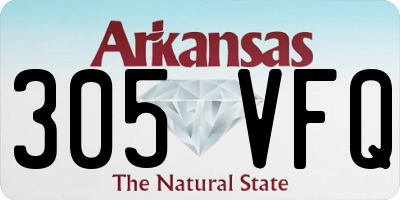 AR license plate 305VFQ