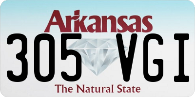 AR license plate 305VGI