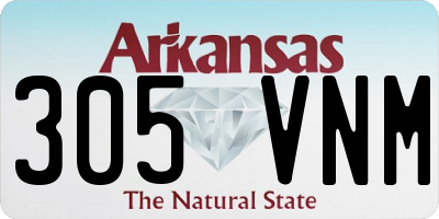 AR license plate 305VNM