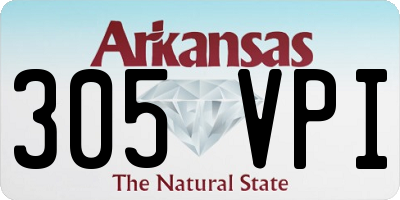 AR license plate 305VPI