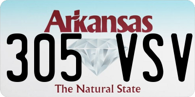 AR license plate 305VSV
