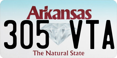 AR license plate 305VTA