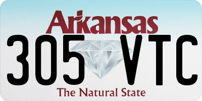 AR license plate 305VTC