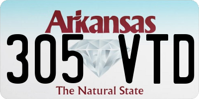 AR license plate 305VTD