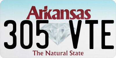 AR license plate 305VTE