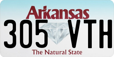 AR license plate 305VTH