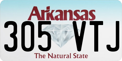 AR license plate 305VTJ
