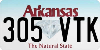 AR license plate 305VTK