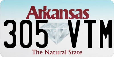 AR license plate 305VTM