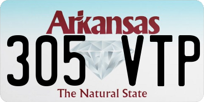 AR license plate 305VTP