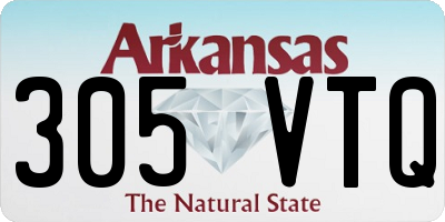 AR license plate 305VTQ