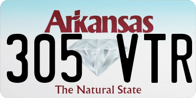 AR license plate 305VTR