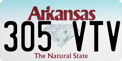 AR license plate 305VTV