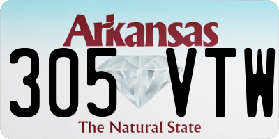 AR license plate 305VTW